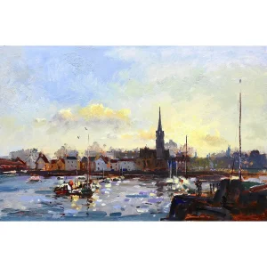 Newhaven Twilight, Giclée Art Print by Joseph Maxwell-Stuart