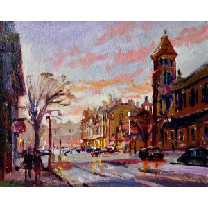 Winter Afternoon, Morningside, Giclée Art Print by Joseph Maxwell-Stuart