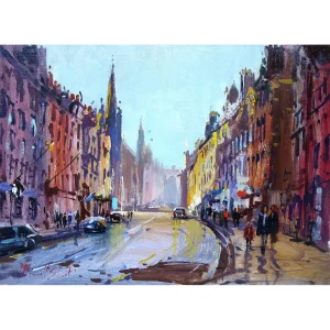 At the Top of the Royal Mile, Giclée Art Print by Joseph Maxwell-Stuart
