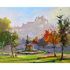 Autumn, Edinburgh, Giclée Art Print by Joseph Maxwell-Stuart