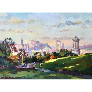 Calton Hill View, Giclée Art Print by Joseph Maxwell-Stuart