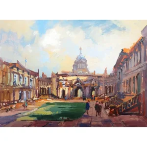 Edinburgh University Quadrangle, Giclée Art Print by Joseph Maxwell-Stuart