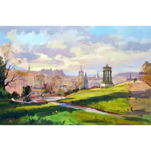 March Morning, Calton Hill, Giclée Art Print by Joseph Maxwell-Stuart