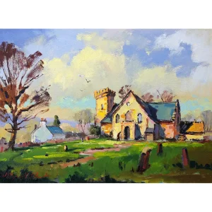 Cramond Kirk, Giclée Art Print by Joseph Maxwell-Stuart