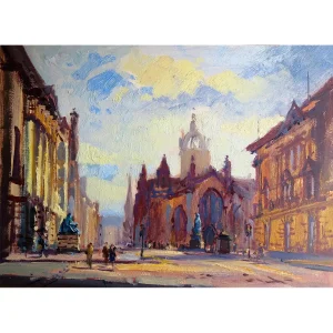 St Giles, Edinburgh, Giclée Art Print by Joseph Maxwell-Stuart
