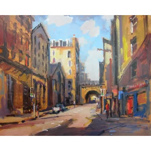 The Canongate, Edinburgh, Giclée Art Print by Joseph Maxwell-Stuart
