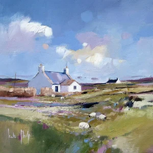 Crofthouse, Iona, Giclée Art Print by Kate Philp