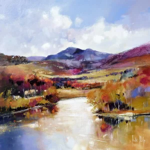 Light on Loch Faskally, Giclée Art Print by Kate Philp