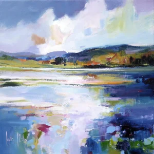 The Waterlily Lochan, Giclée Art Print by Kate Philp