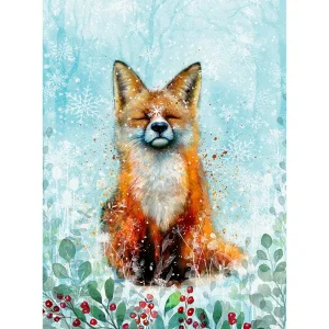 Winter Fox, Giclée Art Print by Lee Scammacca