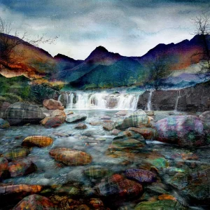 Legends of the Fairy Pools, Giclée Art Print by Lee Scammacca