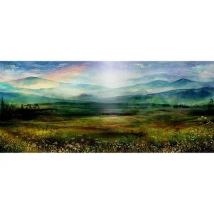 Tartan Meadows, Giclée Art Print by Lee Scammacca
