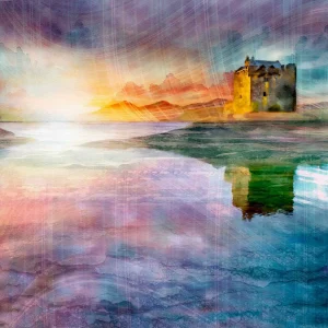 Where Legends Linger, Castle Stalker, Giclée Art Print by Lee Scammacca