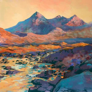 Glorious Cuillin, Giclée Art Print by Margaret Evans