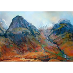 November Snow, Glencoe, Giclée Art Print by Margaret Evans