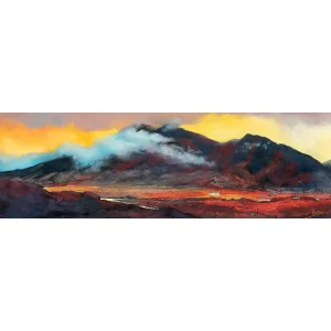 Orange Glory, Glencoe, Giclée Art Print by Margaret Evans