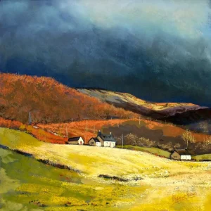 Indigo Sky over Ballater, Giclée Art Print by Margaret Evans