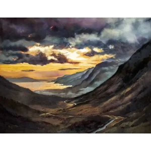 Storm Towards Torridon, Giclée Art Print by Margaret Evans