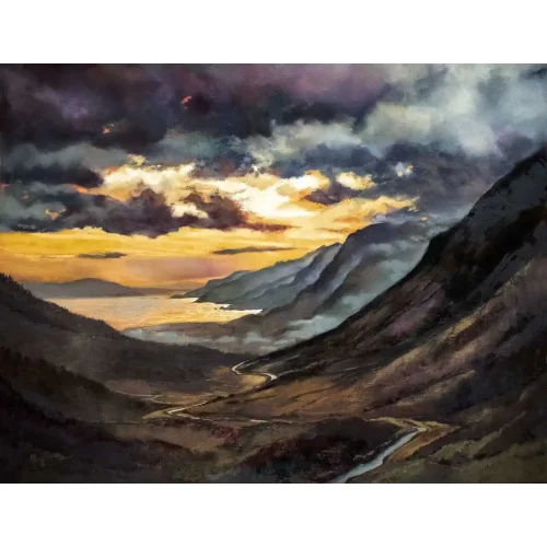 Storm Towards Torridon, Giclée Art Print by Margaret Evans