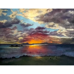 Last of the Grazers, Giclée Art Print by Margaret Evans