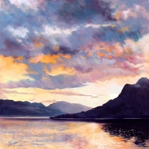 Clouds at Sunset, Giclée Art Print by Margaret Evans