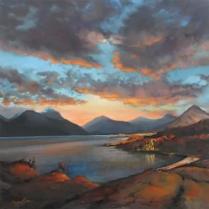 Clouds over Torridon, Giclée Art Print by Margaret Evans