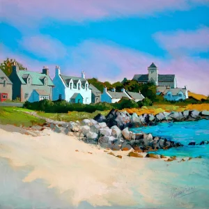 On the Rocks, Iona, Giclée Art Print by Margaret Evans