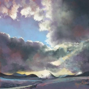 Winter Sky, Glencoe, Giclée Art Print by Margaret Evans