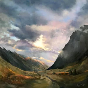 Another Dawn, Glencoe, Giclée Art Print by Margaret Evans