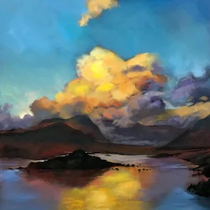 Gold Light, Loch Tulla, Giclée Art Print by Margaret Evans