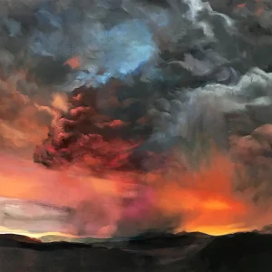 Red Storm, Giclée Art Print by Margaret Evans