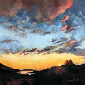 Suilven Shadows, Giclée Art Print by Margaret Evans