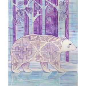 Celtic Bear, Giclée Art Print by Marjory Tait