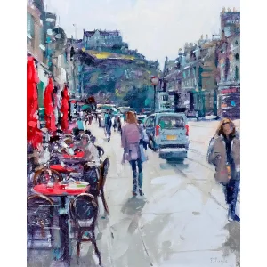 Castle Street, Edinburgh, Giclée Art Print by Peter Foyle
