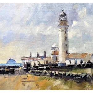 Kildonan Lighthouse, Arran, Giclée Art Print by Peter Foyle