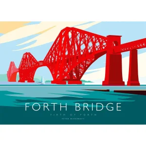 Forth Bridge Firth of Forth, Giclée Art Print by Peter McDermott