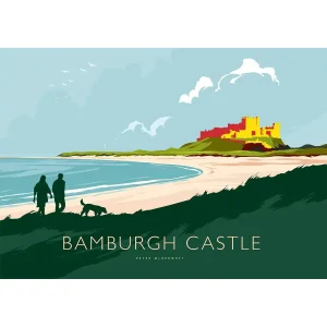 Bamburgh Castle, Giclée Art Print by Peter McDermott