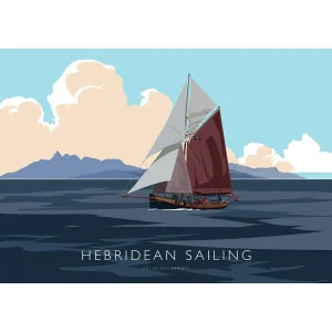 Hebridean Sailing, Giclée Art Print by Peter McDermott