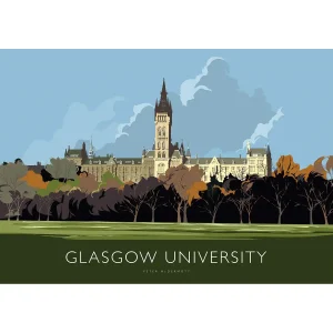 Glasgow University, Giclée Art Print by Peter McDermott