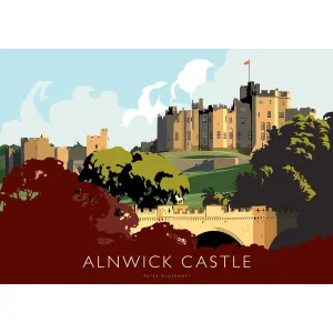 Alnwick Castle, Giclée Art Print by Peter McDermott