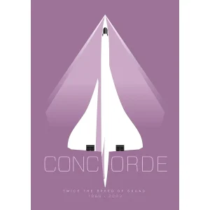 Concorde (Purple), Giclée Art Print by Peter McDermott