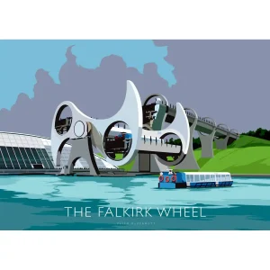 Falkirk Wheel, Giclée Art Print by Peter McDermott