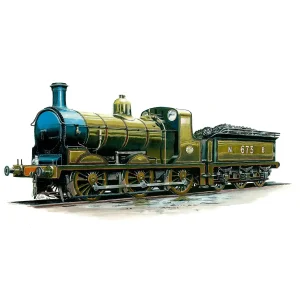 North British Railway No 673 “Maude” As Built 1891 by Neilsons & Co Glasgow, Giclée Art Print by Rod Harrison