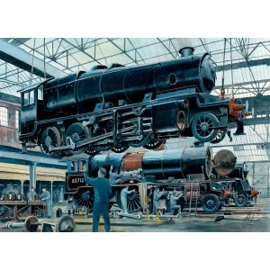 Bo’ness Locomotive Works, Giclée Art Print by Rod Harrison