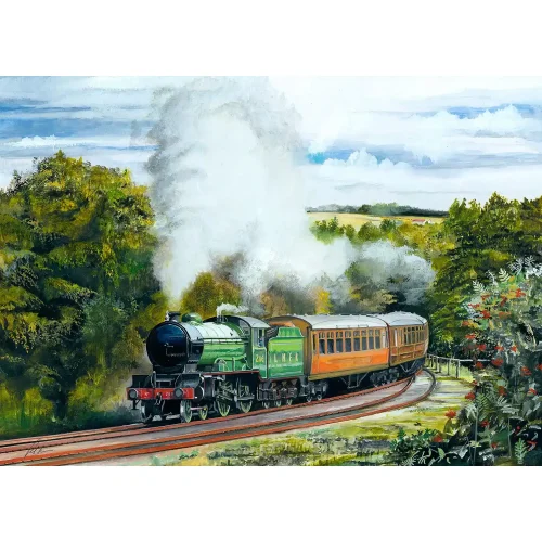 LNER D49 No 246 approaching Manuel on the Bo’ness & Kinneil Railway, Giclée Art Print by Rod Harrison