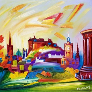Edinburgh from Calton Hill, Giclée Art Print by Raymond Murray