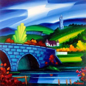 Stirling Bridge and Wallace Monument, Giclée Art Print by Raymond Murray