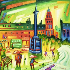 George Square 1, Giclée Art Print by Raymond Murray