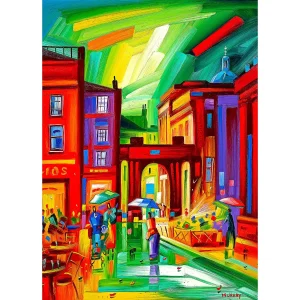 Royal Exchange Square 2, Giclée Art Print by Raymond Murray