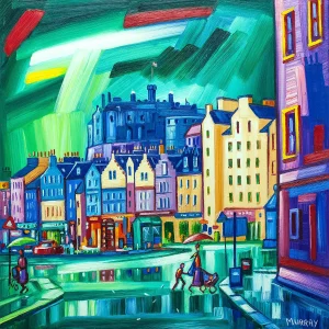 The Grassmarket Edinburgh, Giclée Art Print by Raymond Murray